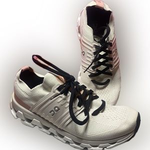 On Women's Cloudswift 3 Sneakers Cream and Black